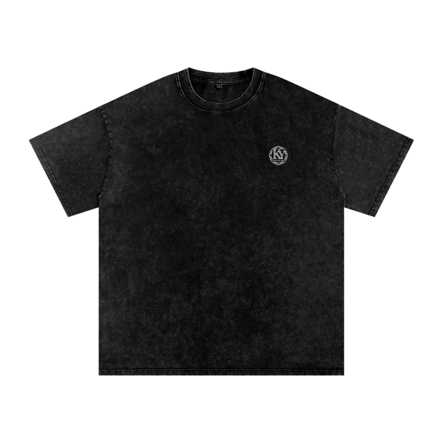 Snow Washed Oversized Cotton T-Shirt - Kayryn